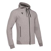 Zither Full Zip Hoody GRY 4XL Hettejakke i myk bomullsmiks