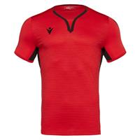 Canopus Shirt Shortsleeve RED/BLK XS Elegant teknisk t-skjorte - Unisex