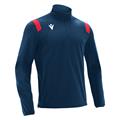 Gange 1/4 Zip Top NAV/RED S Teknisk treningsgenser - Unisex